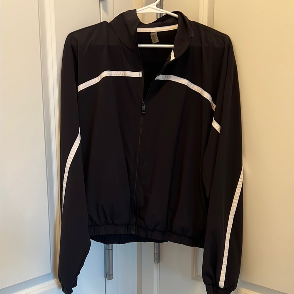 Beyond Yoga Black and White Retro Women's Jacket
